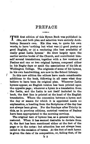 Heroum Filii: Hymn-book for the Use of Wellington College