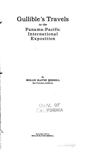 Gullible's Travels to the Panama-Pacific International Exposition