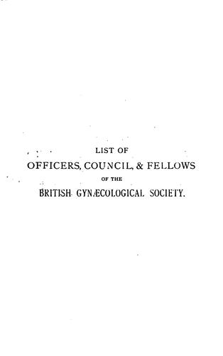The British Gynaecological Journal