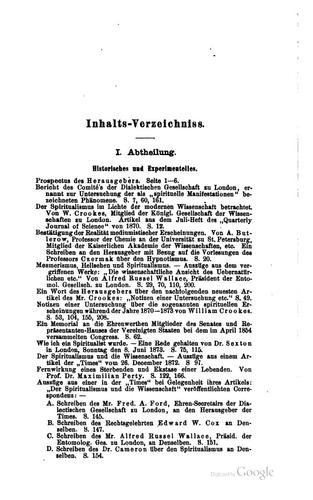 Psychische Studien, herausg. von A. Aksakow