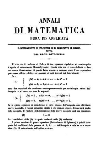 Annali Di Matematica Pura Ed Applicata