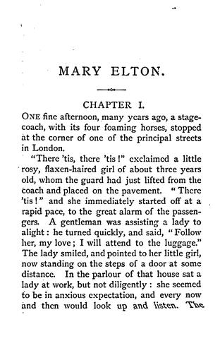 Mary Elton; or, Self-control