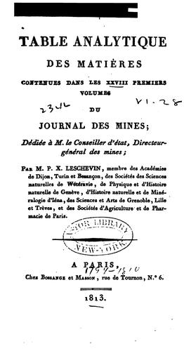 Journal des mines