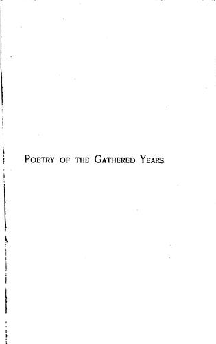 Poetry of the Gathered Years