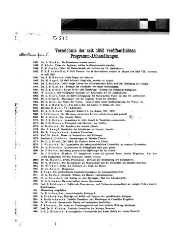 Mitteilungen aus dem griechischen Miscellancodex 2773 der grossherzoglichen Hofbibliothek zu ...