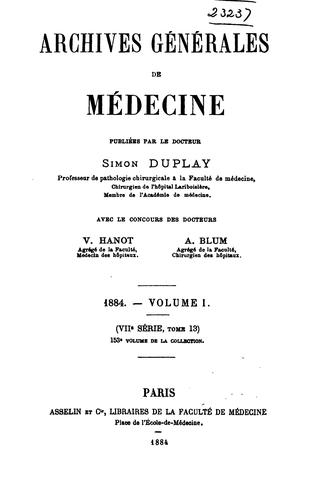 Archives générales de médecine