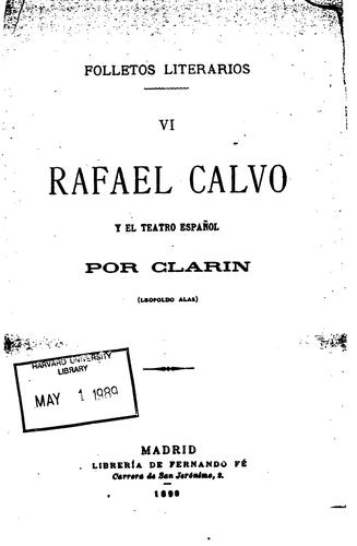 Rafael Calvo y el teatro español