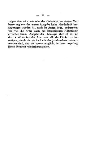 Galen Über die Kräfte der Nahrungsmittel ...