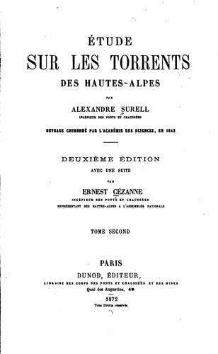 Étude sur les torrents des Hautes-Alpes