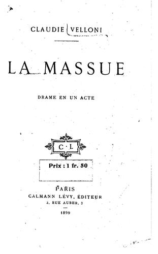 La Massue: drame en un acte