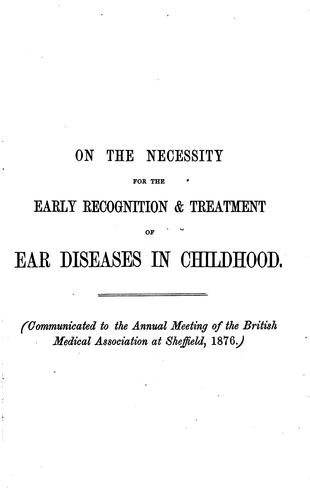 Essays on ear and throat diseases
