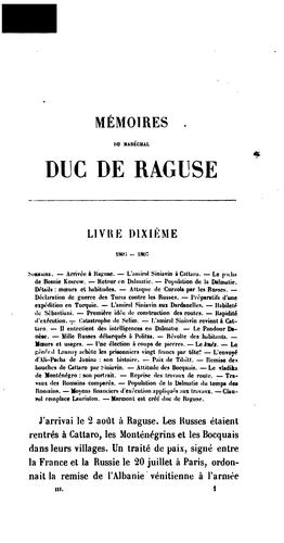 Mémoires du maréchal Marmont, duc de Raguse de 1792 à 1841: imprimés sur le manuscrit original ...