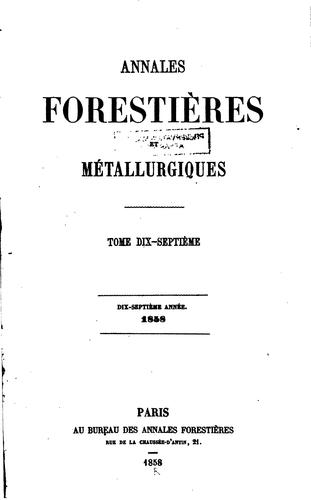 Annales forestières