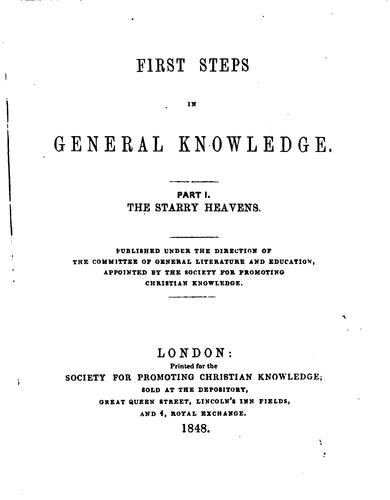 First Steps in General Knowledge.