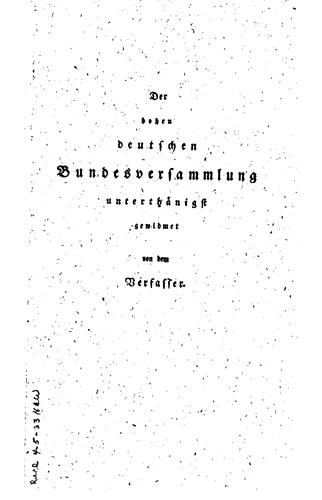 Handbuch einer statistik der deutschen bundesstaaten ...