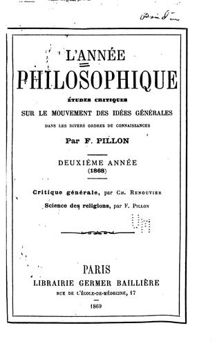 Annee Philosophique