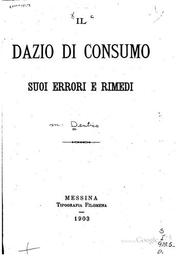Il dazio di consumo