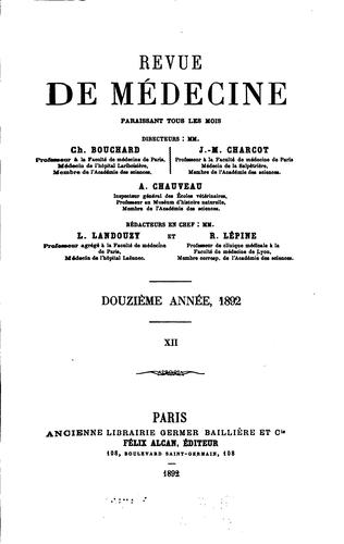 Revue de medecine