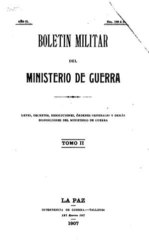 Boletin Militar del Ministerio de Guerra