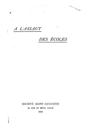 A l'assaut des écoles