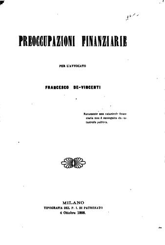Preoccupazioni finanziarie