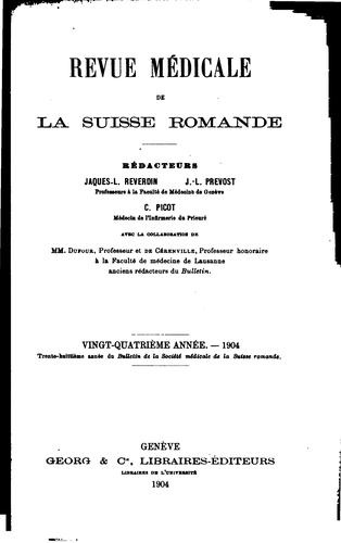 Revue médicale de la Suisse romande