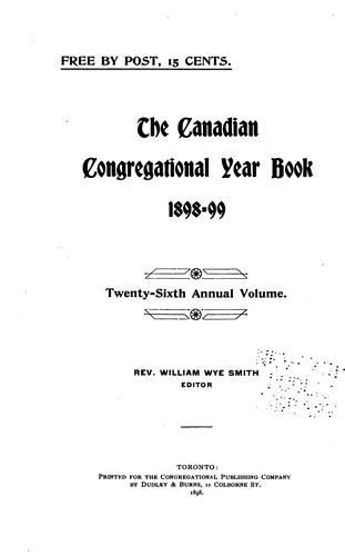 The Canadian Congregational Yearbook