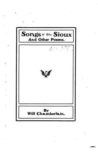 Songs of the Sioux and Other Poems.