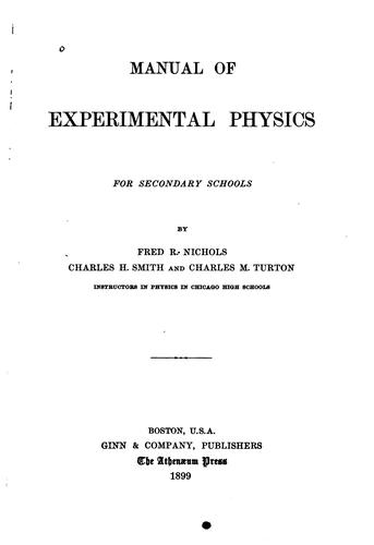Manual of Experimental Physics