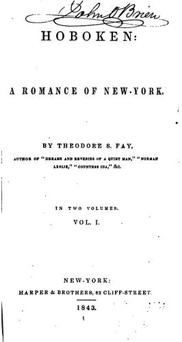 Hoboken: A Romance of New York