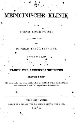 Klinik der Leberkrankheiten