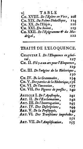 Nouvelle histoire poëtique, et deux traités abregés: l'un de la poësie, l'autre de l'eloquence ...