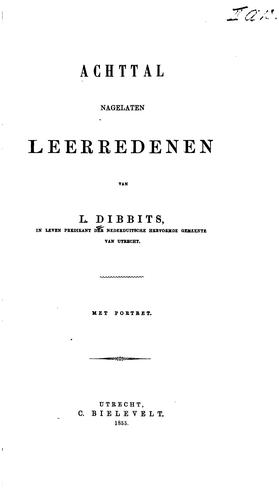 Achttal nagelaten leerredenen