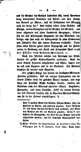 Ueber die Veredlung des Landwirthschaftlichen Viehstandes zugleich die Grundlage des Wohls und ...