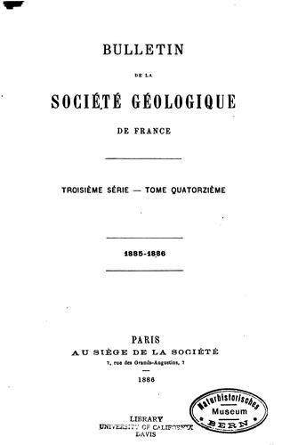 Bulletin / Societe geologique de France