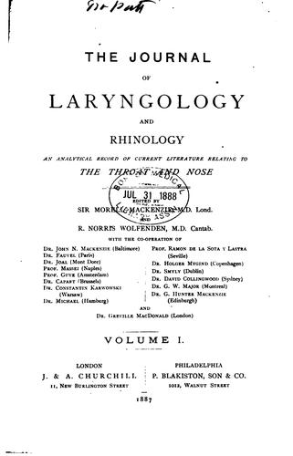 The Journal of Laryngology and Rhinology