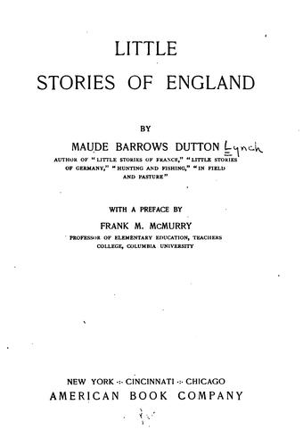 Little stories of England