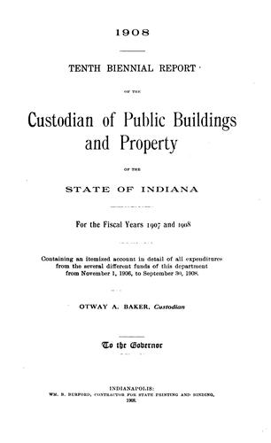 Biennial Report of the Custodian of Public Buildings and Property