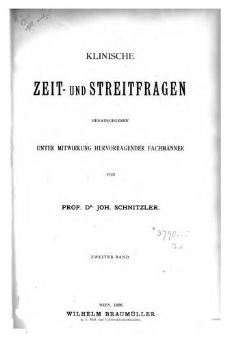 Klinische Zeit- und Streitfragen
