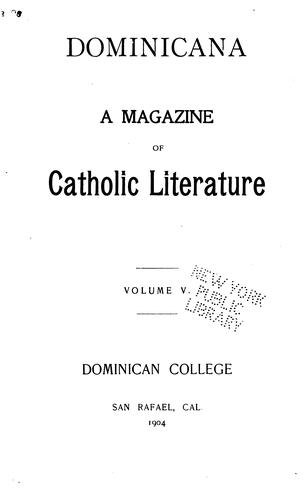 Dominicana: A Magazine of Catholic Literature