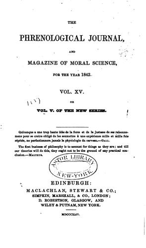 The Phrenological Journal and Miscellany