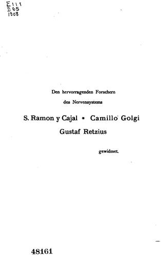 Der Bau der Spinalganglien des Menschen und der Säugetiere