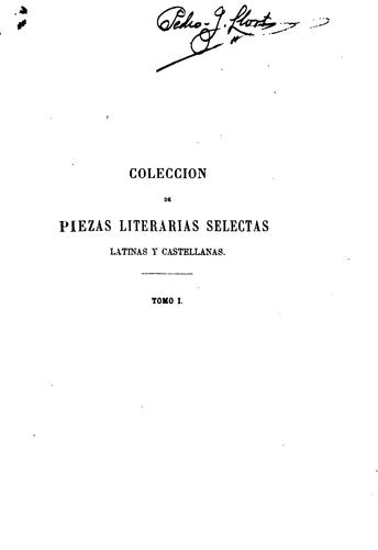 Colección de piezas literarias selectas, latinas y catellanas: Mandada ...