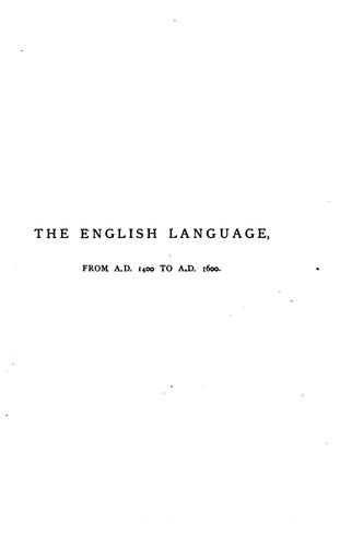 Changes in the English language between the publication of Wiclif's Bible and that of the ...