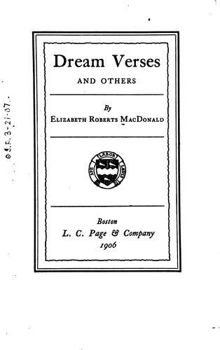 Dream Verses and Others