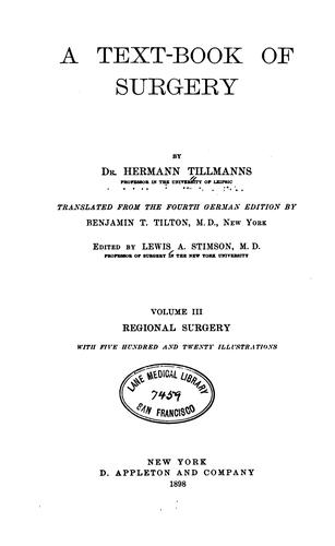 A Text-book of surgery v.3