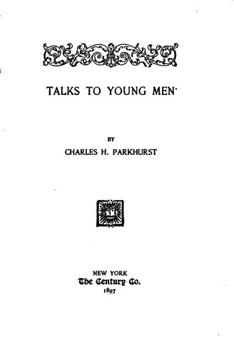 Talks to young men