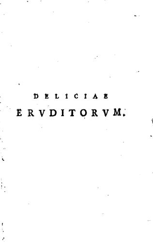Deliciae ervditorvm ...