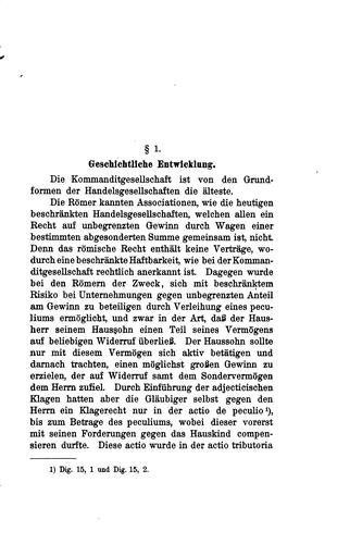 Der Kommanditgesellschaft auf Grundlage des Schweizerischen ...