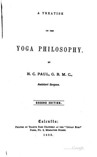A Treatise on the Yoga Philosophy